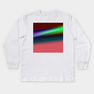 BLUE GREEN PURPLE PINK TEXTURE ART Kids Long Sleeve T-Shirt